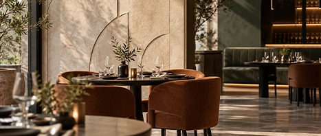 Matériaux décoratifs pour architectes et décorateurs : MDF sculpté, liège naturel, terrazzo et pierre. ARTENDÉCO, solutions sur mesure.
